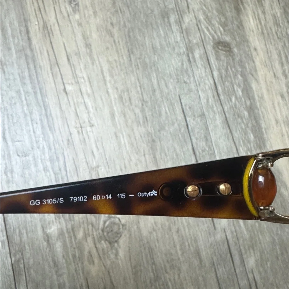 Gucci Oversized Tortoise Brown Gradient Butterfly Sunglasses GG Logo